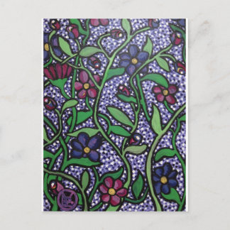 Carte Postale Fleurs violettes