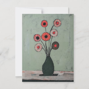 Carte Postale Fleurs Whimsy minimalistes No.044