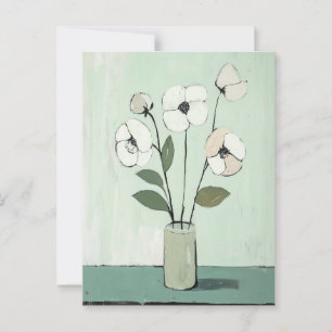 Carte Postale Fleurs Whimsy minimalistes No.057