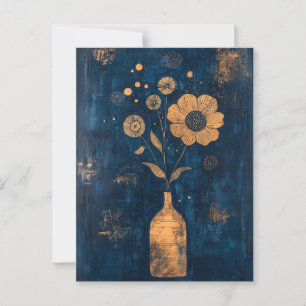 Carte Postale Fleurs Whimsy Minimalistes No.060