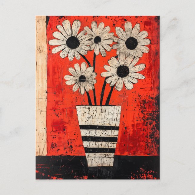 Carte Postale Fleurs Whimsy minimalistes No.069 (Devant)