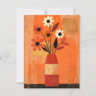 Carte Postale Fleurs Whimsy minimalistes No.082