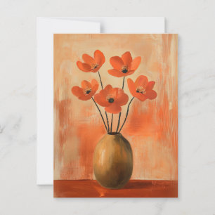 Carte Postale Fleurs Whimsy minimalistes No.083