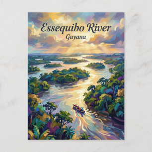 Carte Postale Fleuve Essequibo Guyana