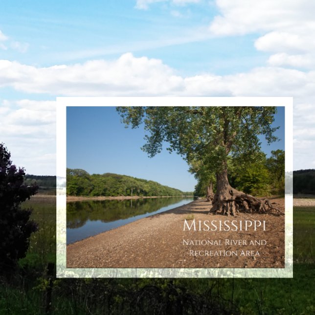 Carte Postale Fleuve Mississippi, parc régional de Hidden Falls, (Créateur téléchargé)