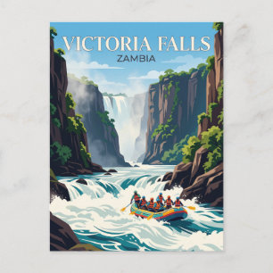 Carte Postale Fleuve Zambezi aux chutes Victoria Zambie