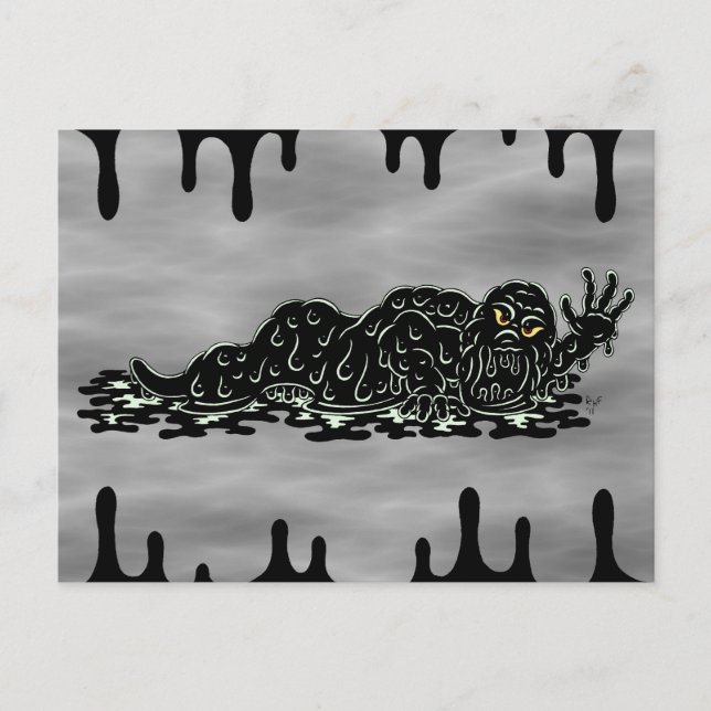 Carte Postale Flexible Slime Hulk bizarre Horror Art (Devant)