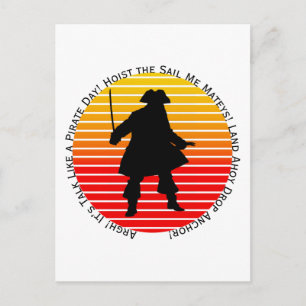 Carte Postale Flibustiers Steampunk Journee Parler Comme un Pira