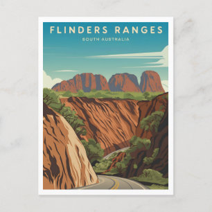 Carte Postale Flinders Ranges Australie Vintage