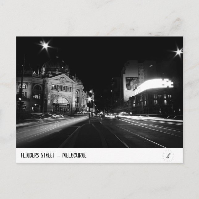 Carte Postale Flinders St - Melbourne (Devant)