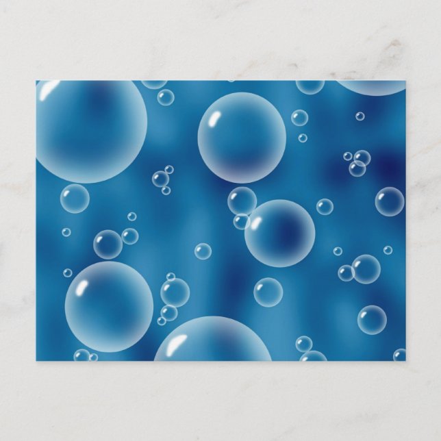 Carte Postale Floating Bubbles (Devant)
