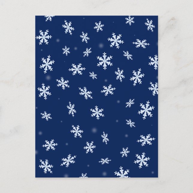 Carte Postale Flocon de neige (Devant)