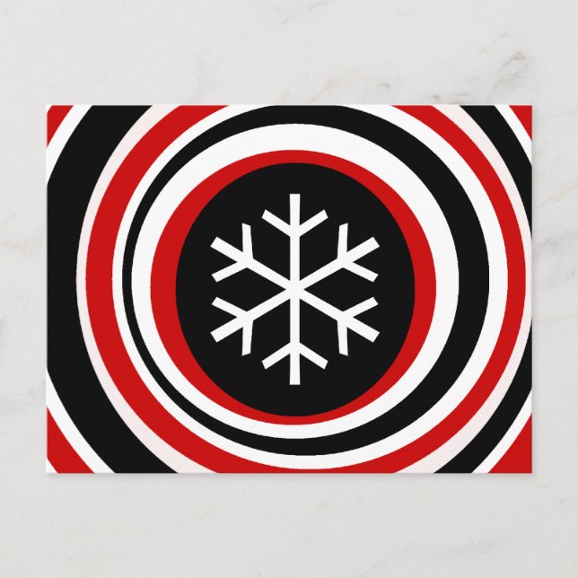 Carte Postale Flocon de neige (Devant)