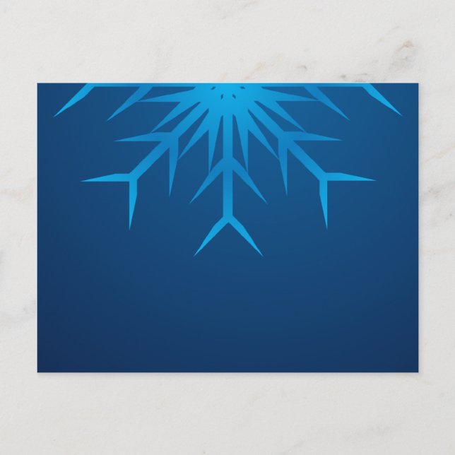 Carte Postale flocon de neige brillant (Devant)