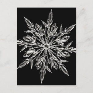 Carte Postale Flocon de neige en cristal