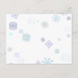 Carte Postale Flocons de neige pâles