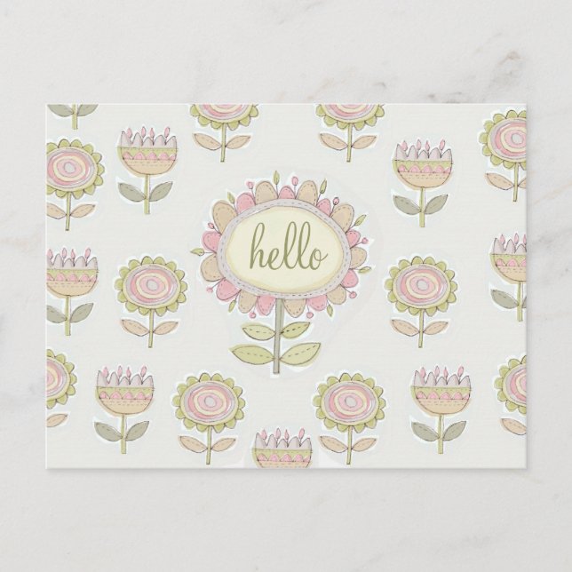 carte postale flora73 bonjour (Devant)