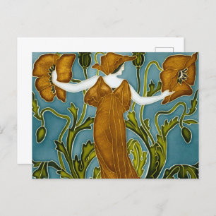 Carte Postale Flora Art Nouveau de Walter Crane