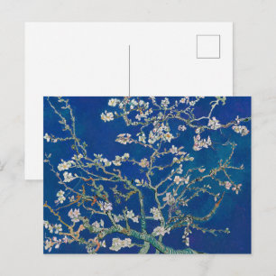 Carte Postale Floraison d'amandier (Indigo) Van Gogh