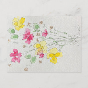 Carte Postale floral