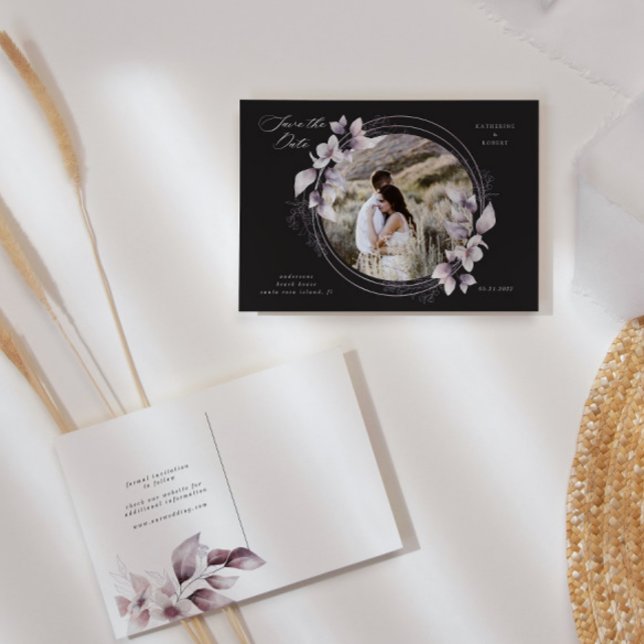 Carte Postale floral à automne lunaire lunaire enregistrer la da (Créateur téléchargé)