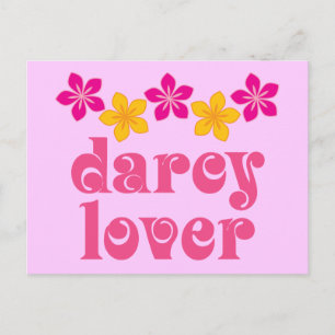 Carte Postale Floral Jane Austen Darcy Lover Don