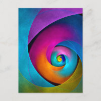 Floral moderne Art Abstrait rose Bleu Motif #17