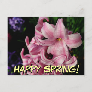 Carte Postale Floral Pink Hyacinth