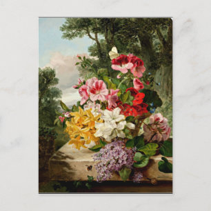 Carte Postale Floral Still Life, peinture d'art, 1865