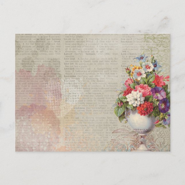 Carte Postale Floral victorien (Devant)