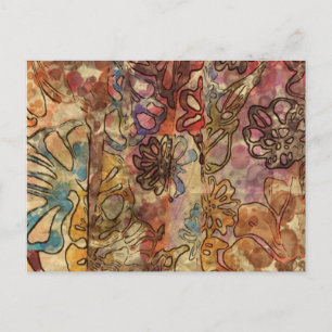 Carte postale Floral Watercolor
