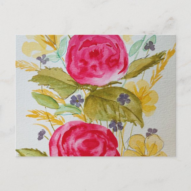 carte postale florale (Devant)