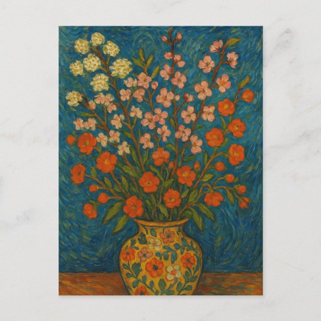 Carte postale florale (Devant)