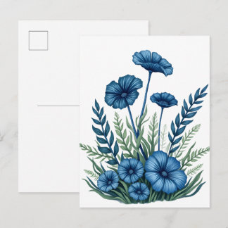 Carte postale florale botanique