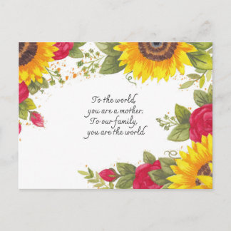 Carte postale florale botanique – Carte de vœux