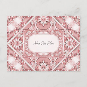 Carte postale florale rose