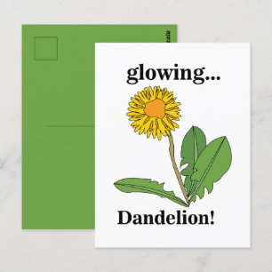 Carte Postale Flore de fleur de Dandelion