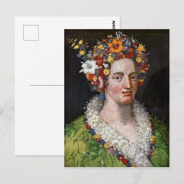 Carte Postale Flore | Giuseppe Arcimboldo | (Devant / Derrière)