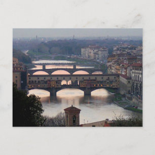 Carte postale Florence Bridges, Italie