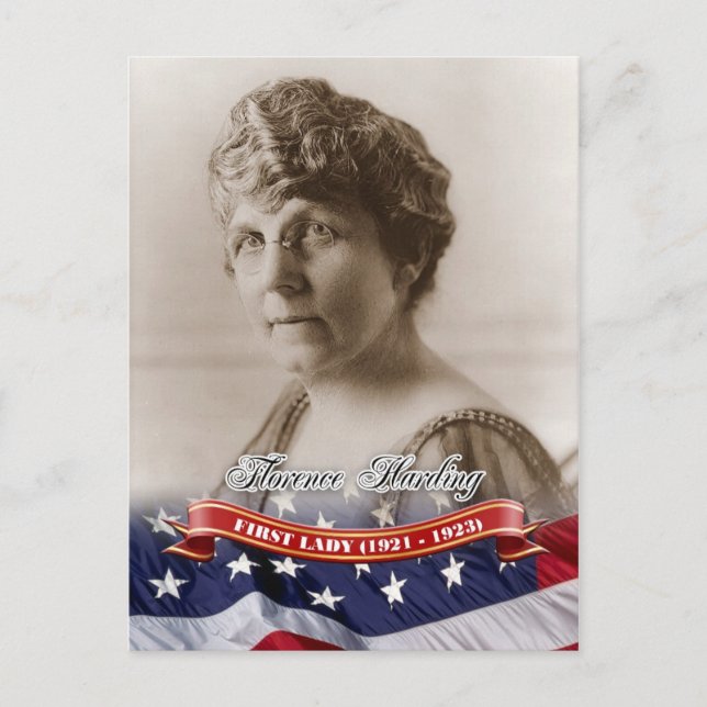Carte Postale Florence Harding, Première Dame des Etats-Unis (Devant)