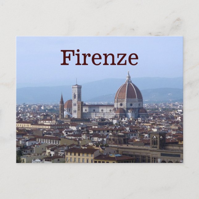 Carte Postale Florence Italie (Devant)
