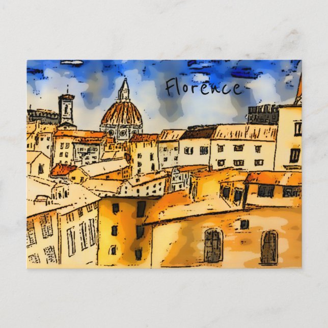 Carte postale Florence Italie (Devant)