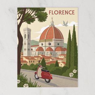 Carte Postale Florence, Italie