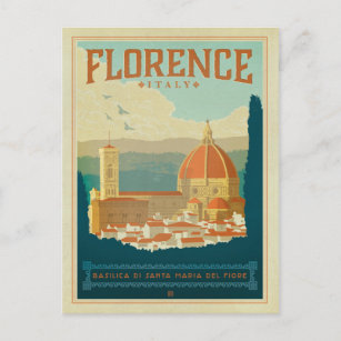 Carte Postale Florence, Italie