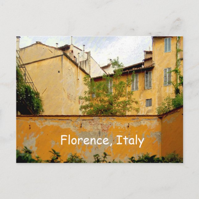 Carte Postale Florence Italie - Architecture Jaune (Devant)