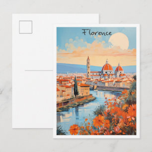 Carte Postale Florence Italie Art Voyage 