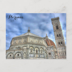 Carte Postale Florence Italie Cathédrale italienne Voyage Photo