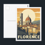Carte Postale Florence Italie Célèbre Vintage voyage Place<br><div class="desc">Florence Italie Vintage célèbre Travel Place</div>