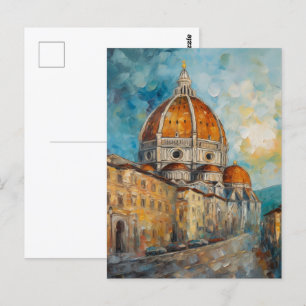 Carte Postale Florence, Italie   Duomo   Style de peinture à l'h