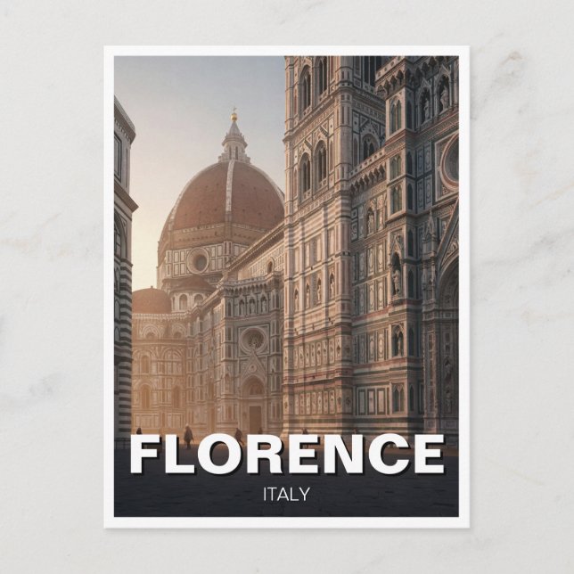 Carte Postale Florence Italie Duomo Travel (Devant)